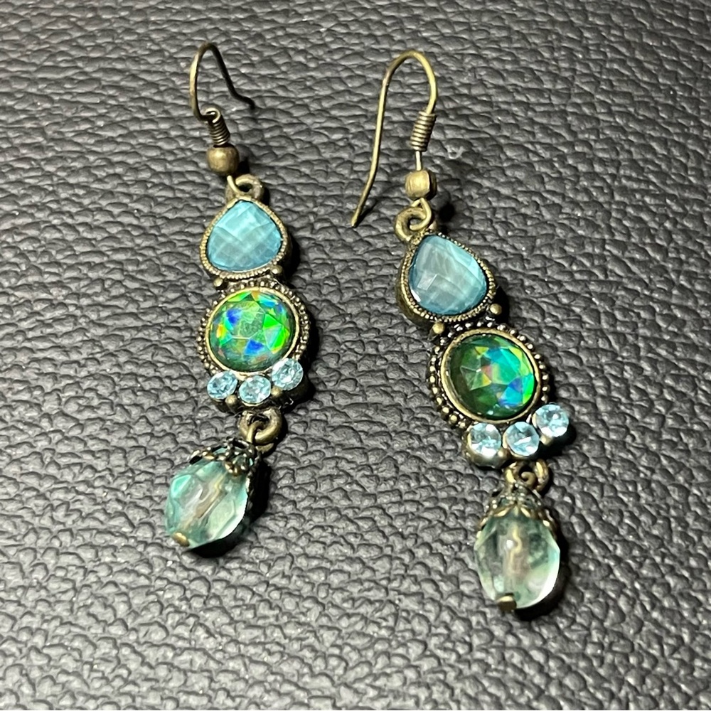 Elegant Turquoise Dangle Earrings